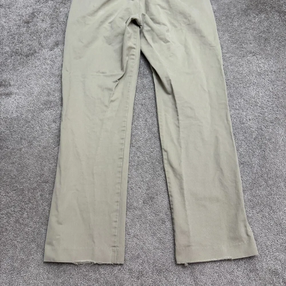 J.Crew Essential Chino Pants Mens 36W Khaki Tan Cotton Straight Leg Casual